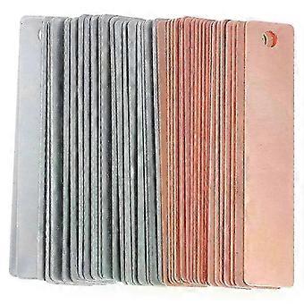 40 tiras de eletrodo de cobre-zinco para experimentos com frutas, materiais para brinquedos, galvanoplastia, zinco 26s