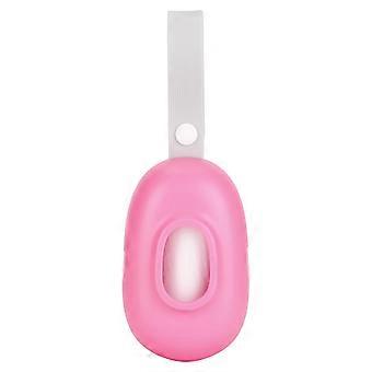 Pet Poop Bag Dispenser with Silicone Handle for Dog Walking, Plastic Waste Storage Box, 4 Colours