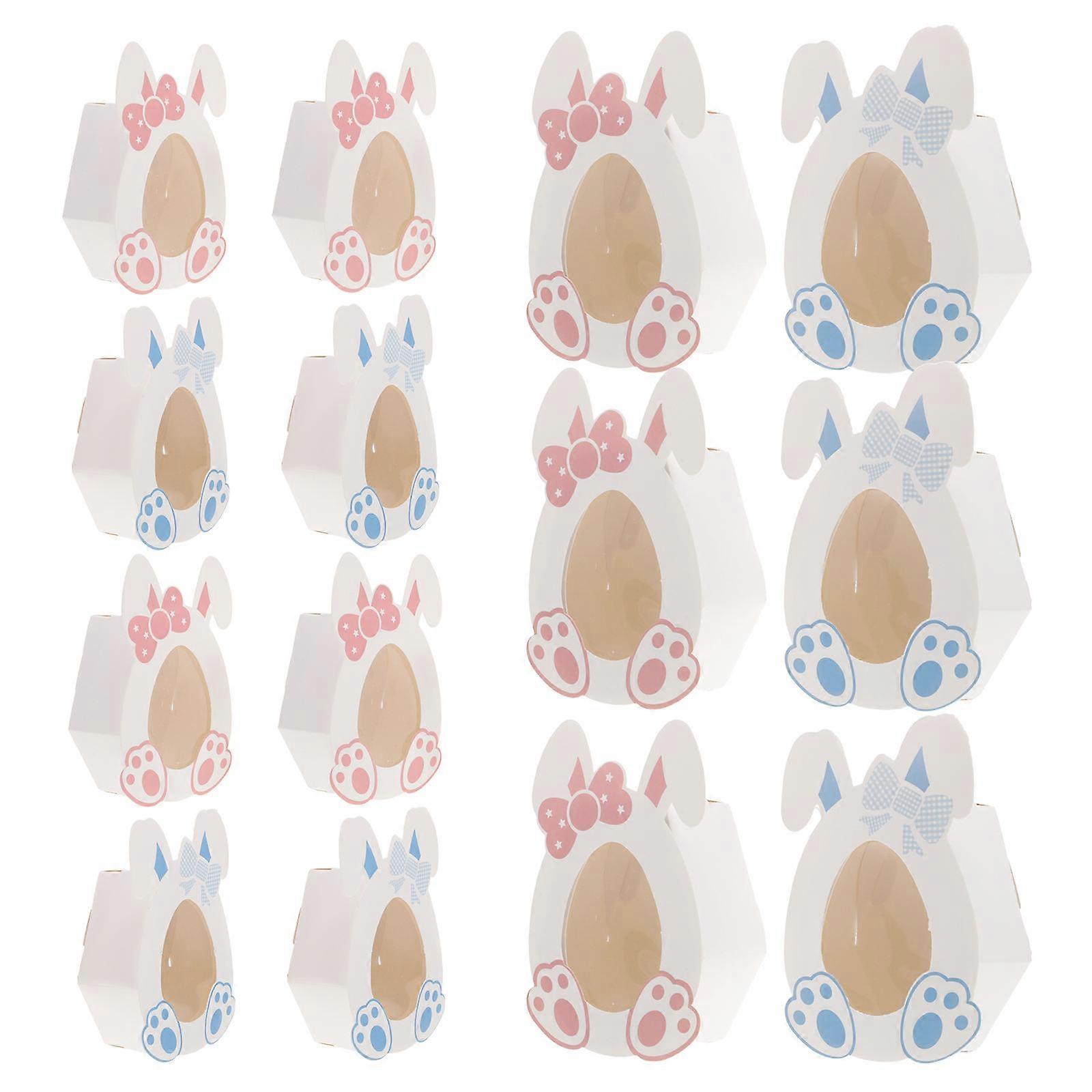 20Pcs Bunny Shaped Paper Boxes for Candy Packaging