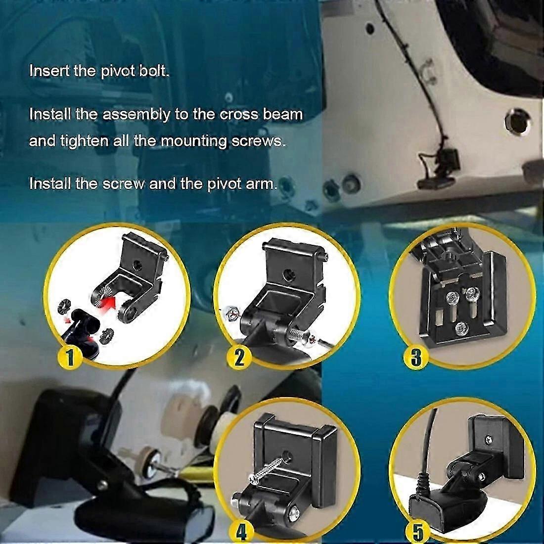 applicable For Humminbird 740093-1 Transducer Mount for MHX XNT Hdwe 7400931 Transom Mounting for Fish Finder Transom Installation