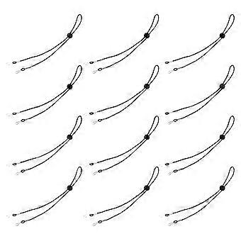 12 stuks verstelbare masker koorden hoed opknoping touwen masker gespen touwen masker lanyards