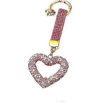 Strass Kristall Herz Schlüsselanhänger, Schlüsselanhänger, Anhänger Accessoire, Tasche Charm - Valentinstag, Abschluss