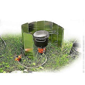 10 Stk. Outdoor BBQ Bergsteigen Camping Faltbare tragbare Aluminiumplatte