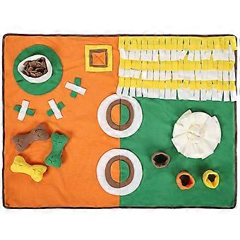 Snuffle Mat Dog Slow Feeder Treats Pad Pet Sniffing Toy Pad Cat Licking Mat Puppy Training Pad Pet Dogs Feeding Supplies Multicolor