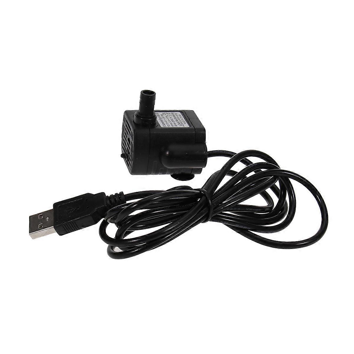 Fountain Pond Pump USB Brushless Submersible Function Black