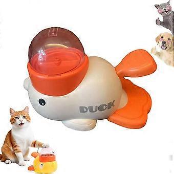 Duck-Shaped Pet Treat Dispenser with Adjustable Openings, Button & Anti-Slip Pads  Washable, Compatible Small/Medium Dogs & Cats fast xm