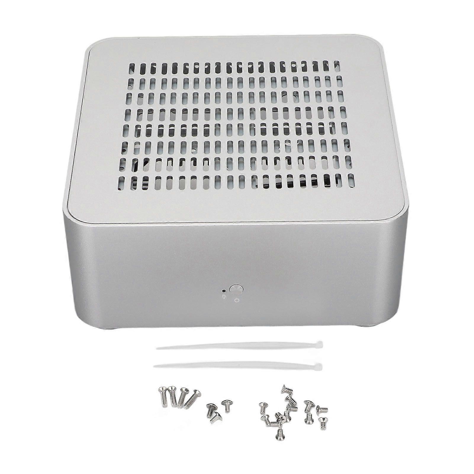Desktop Computer Case Good Heat Dissipation Exquisite Compact Mini HTPC Case for Home Video Computer