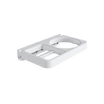 2 em 1 suporte de secador de cabelo montado na parede fácil instalação forte capacidade de carga secador de cabelo rack de suprimentos de banheiro kaessi