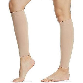 A pair of Graduated Calf Compression Sleeves for Women & Men, Firm Support Footless Compression Socks