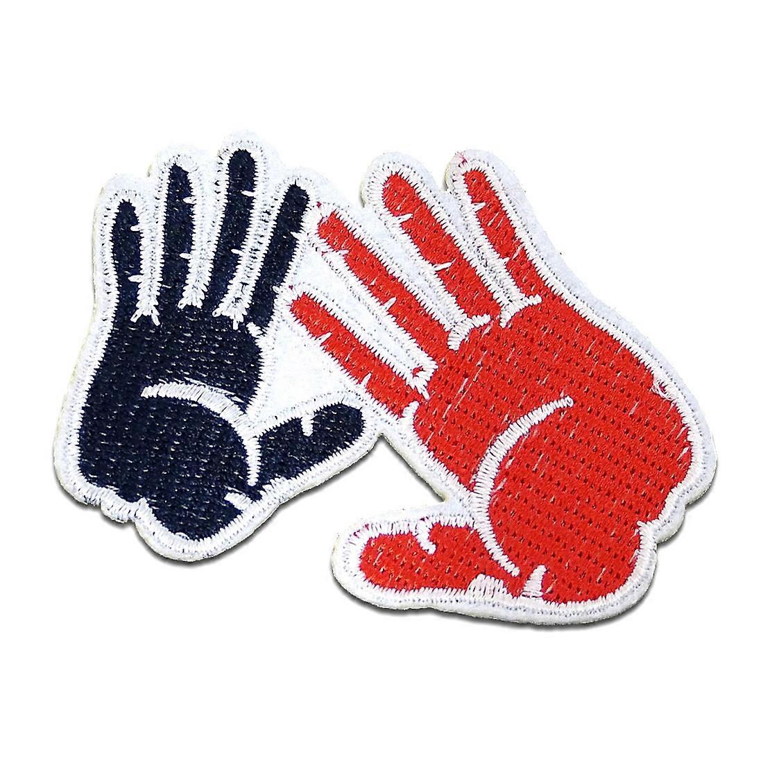 Märke - Handhänder - blå/röd - 7,6x6cm - Patch
