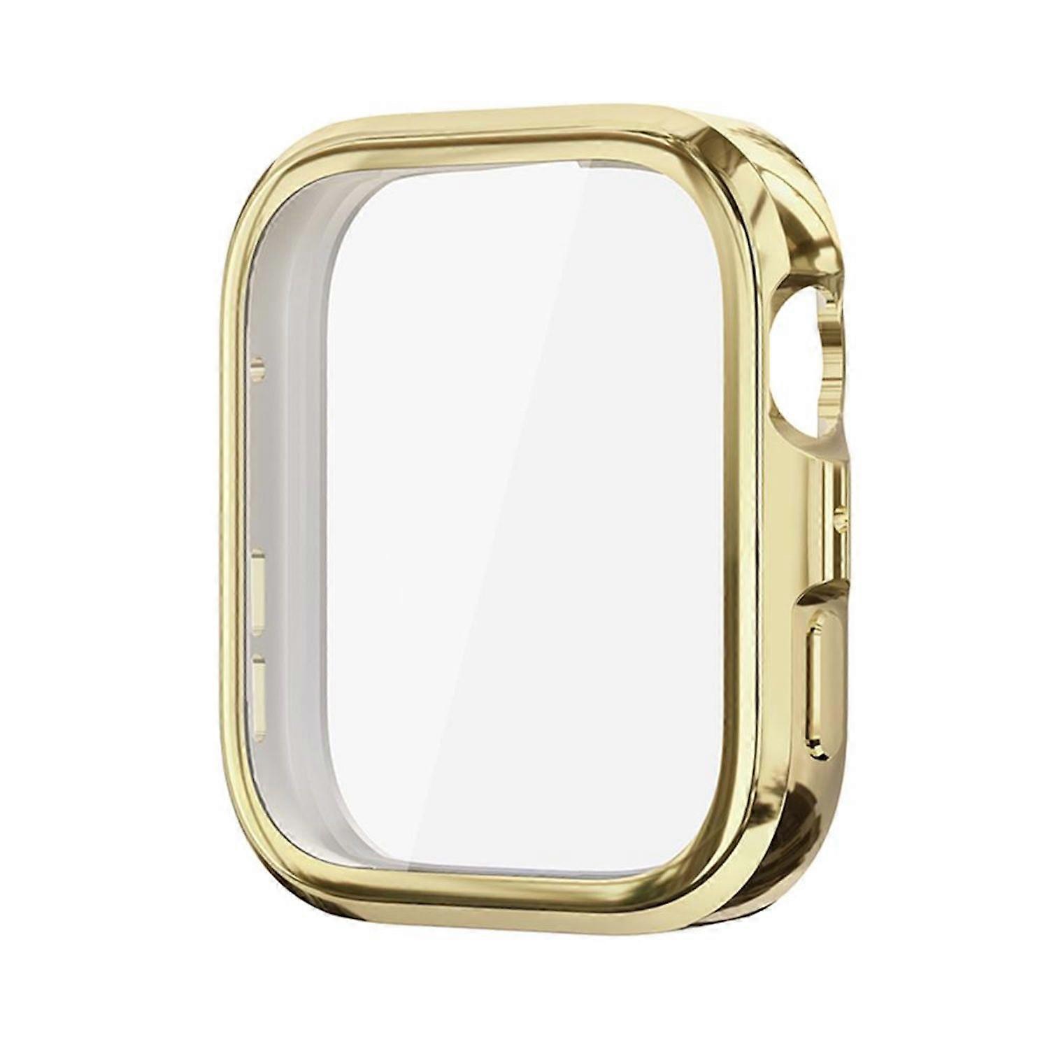 For Huawei Watch Fit 4 Electroplated Full Cover TPU Smart Watch Protective Case Gold