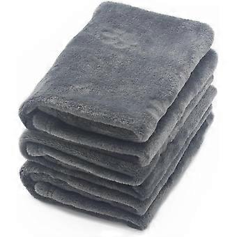 1 Pack 3 Puppy Blankets Dog Blanket. Soft Pet Blanket. Fluffy Pet Bed Blanket. Cat Kitten Blanket .Cute Paw Print Pet Blanket-Grey Small(23"x15")