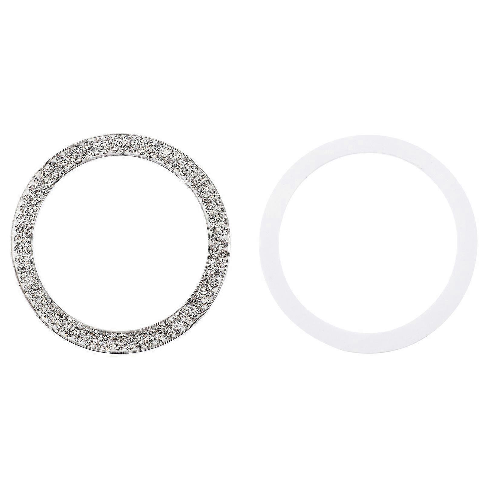 Compatible with 2 starter ignition button covers, diamond ring ignition button decoration