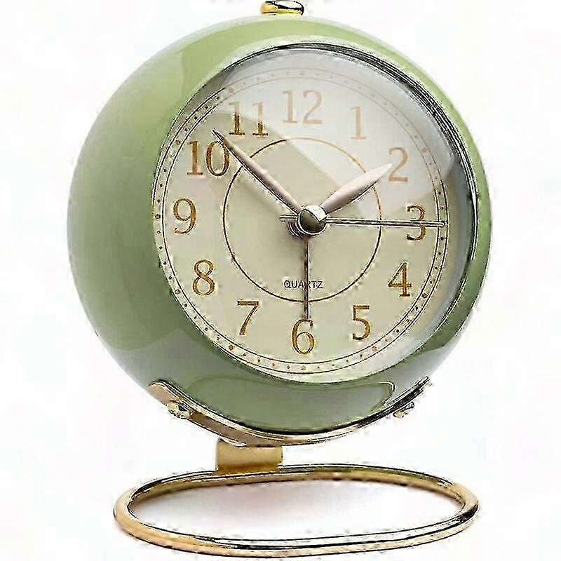 Classic Analog Table Clock with Night Visibility Feature