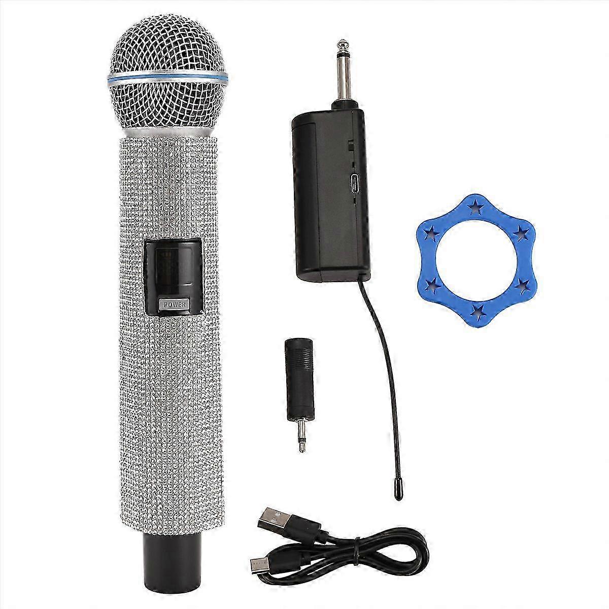 Wireless Handheld Dynamic Microphone Karaoke Mic 1 Microphone