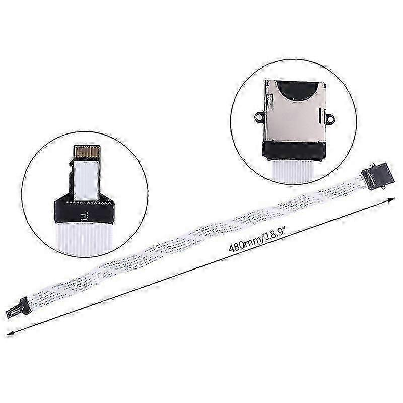 SD to Micro SD Adapter Cable - Flexible Memory Card Extender for TF & SD Cards