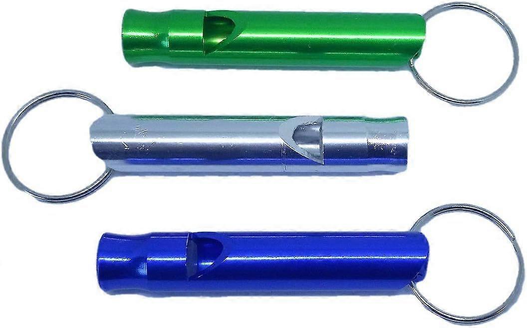 Anodized Whistle 65mm with Keyring - Blue Compact Elegance