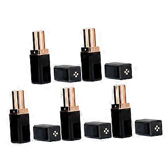 6pcs Refillable Lipstick Tubes and Empty Lip Balm Containers for DIY Makeup, Compact Travel Size