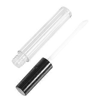 10 Stück 2,5 ml Lippenröhrchen Lipgloss Tube Labial Glair Tube Lippenflasche Unterverpackungshalter (5 Stück rosa Deckel, 5 Stück schwarzer Deckel)