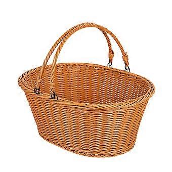1pc Plastica Rattan Basket Frutta Verdura Cestino Portatile Rattan Holder