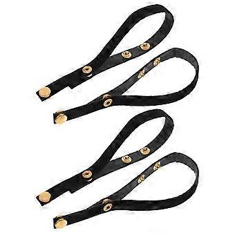 2 Pares de Alças de Sapato para Saltos: Alças de Sapato Ajustáveis com Botão de Pressão - Acessórios de Cadarço Com Botão - Cadarço Anti-Queda de Salto para Mulheres e Idosos