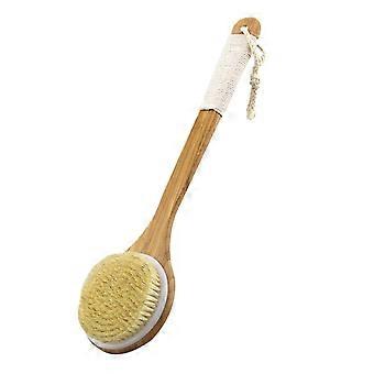 Back Scrubber with Long Bamboo Handle Exfoliating Bath Brush for Men and Women Deep Cleansing