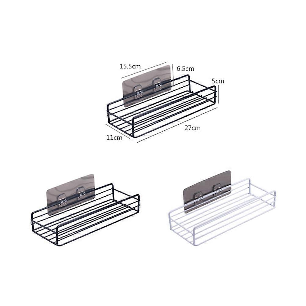 Bathroom Storage Rack Iron Shelf for Storage Use 2Pcs with Sticker