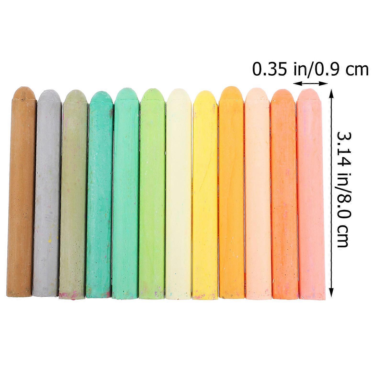 Assorted Color Chalks Teachers Chalks for Classroom Use 24Pcs Set