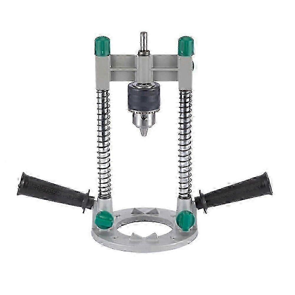 Power Tool Drilling Guide Adjustable Angle Drill Guide Pipe Drill Holder,(silver)(1pcs)