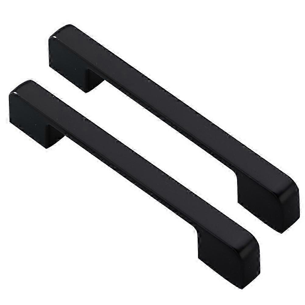 Door Handle Zinc Alloy Door Knobs for Cabinets 1Pair Black Elegant Pulls