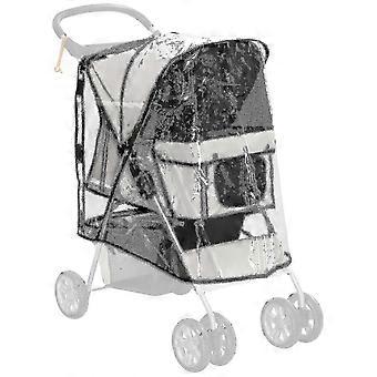 Black Friday Deals Pawhut Dog Stroller Rain Cover W/ Rear Entry, Cover, For Dog Pram_FC10 Happy H