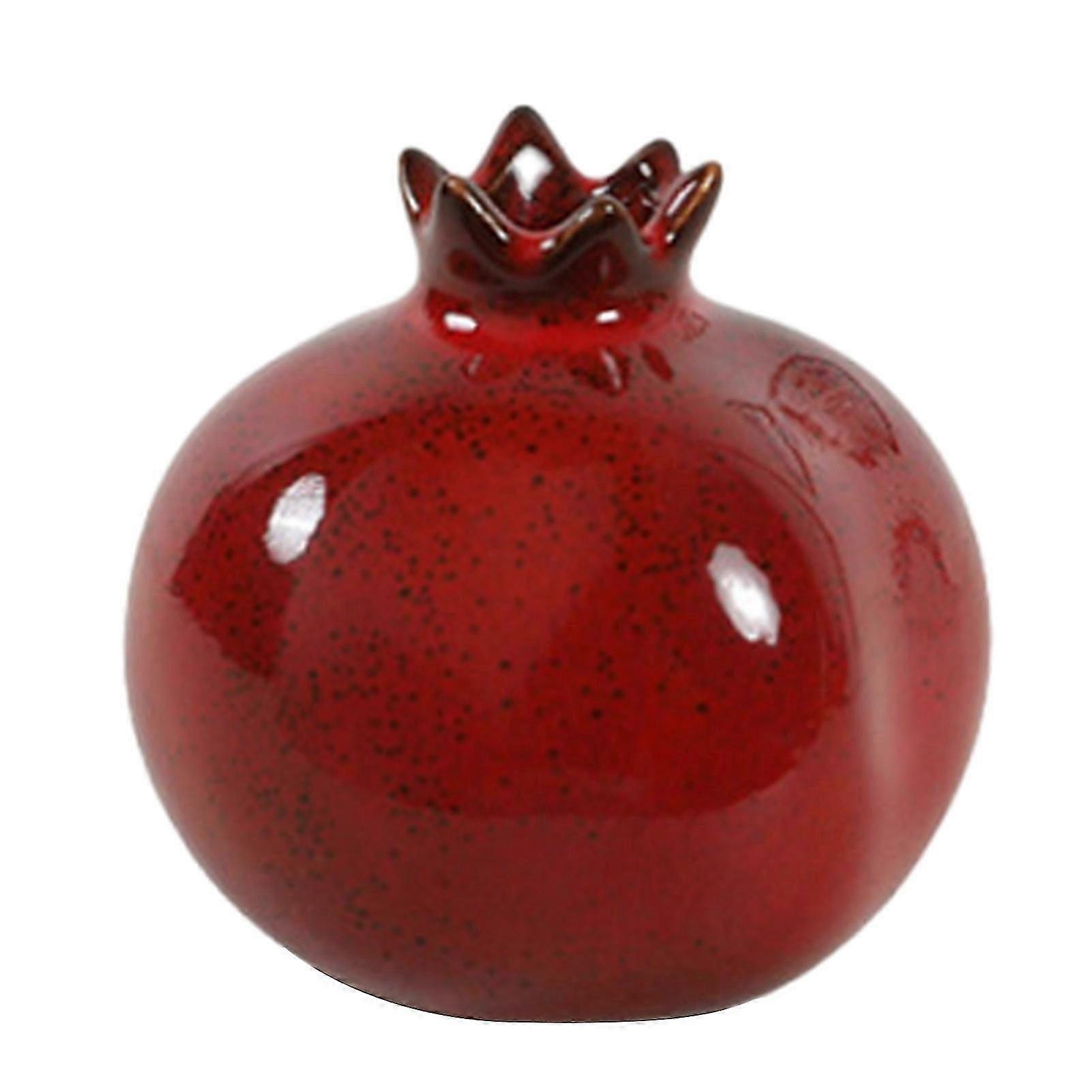 Pomegranate Ornament - Durable High Temperature Ceramic for Wine Cabinet & Entryway