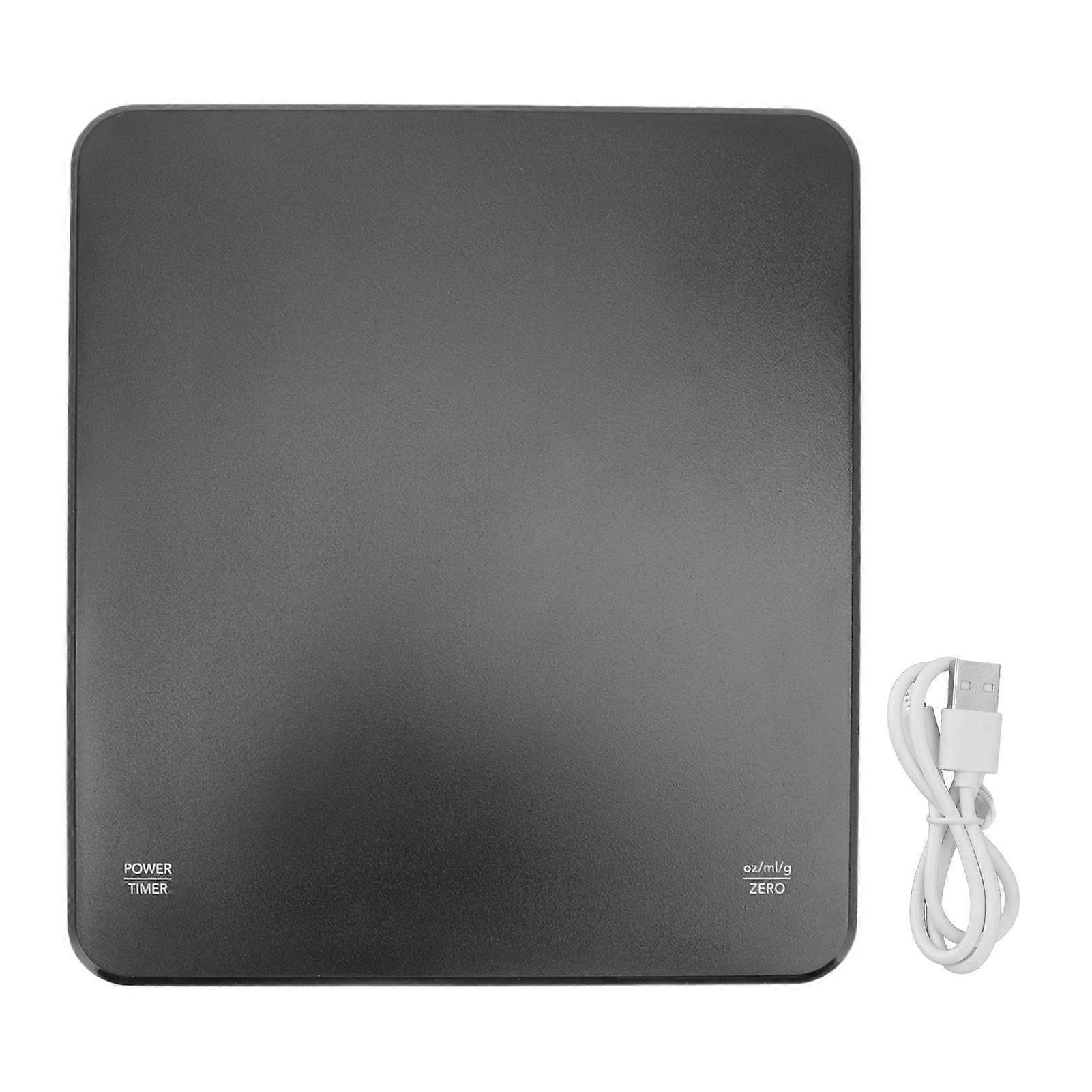 Electronic Coffee Scale 0.1g Accuracy Unit Switching Timer Function Digital Coffee Scale with LCD Screen for Kitchen
