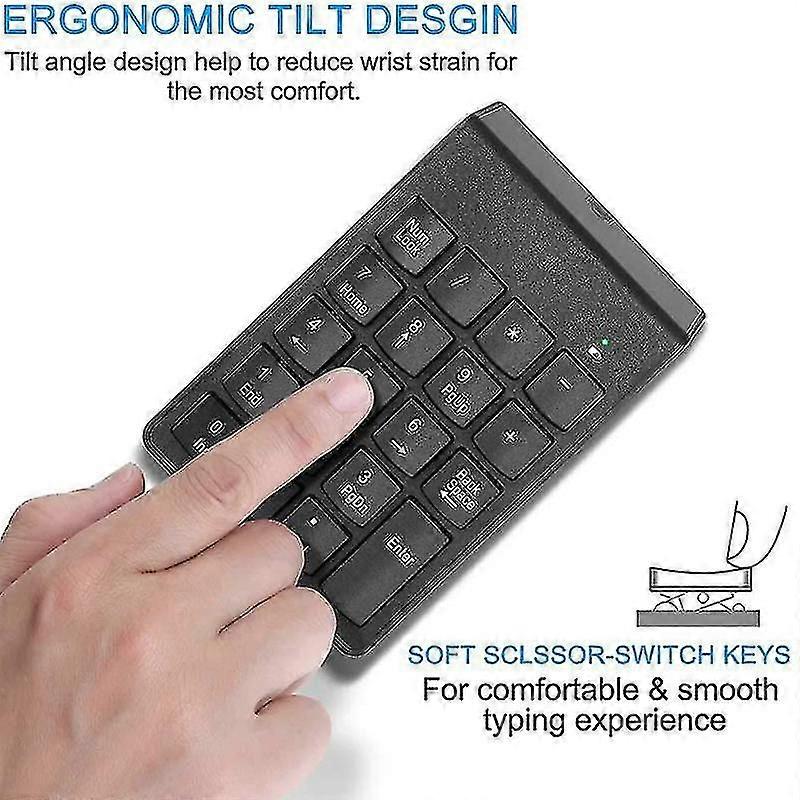 Wireless Numeric Keypad 18 Keys Numpad NEW