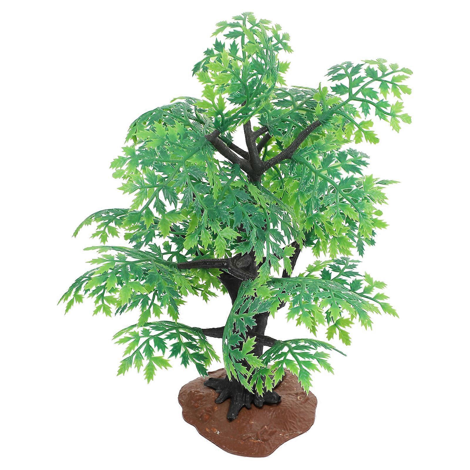 Micro Landscape Model 2Pcs Maple Tree Shape Decor For Sand Table 12.2X11.8X20.5In Premium Plastic Sturdy Design