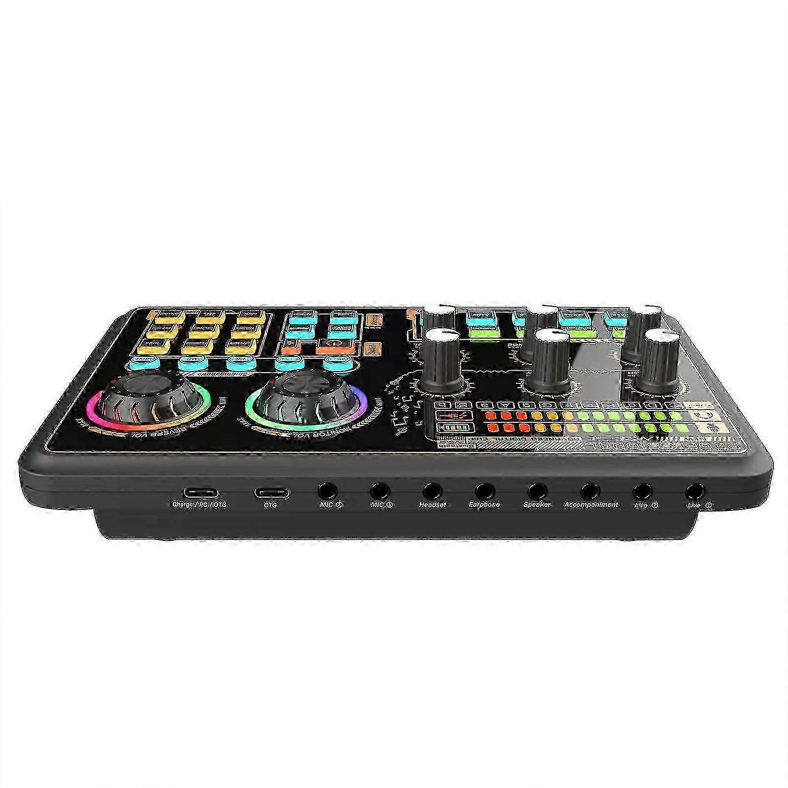 SK600 Multi-Function Digital Audio Mixer with Bluetooth Connectivity & External Sound Card, yzcc
