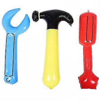 Inflatable Construction Tool Set for Kids, Features Hammer Wrench and Screwdriver for Role Play and Birthday Parties