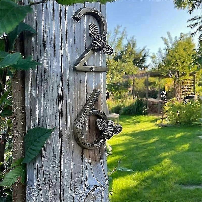 Rustproof Bee-Themed Number Sign