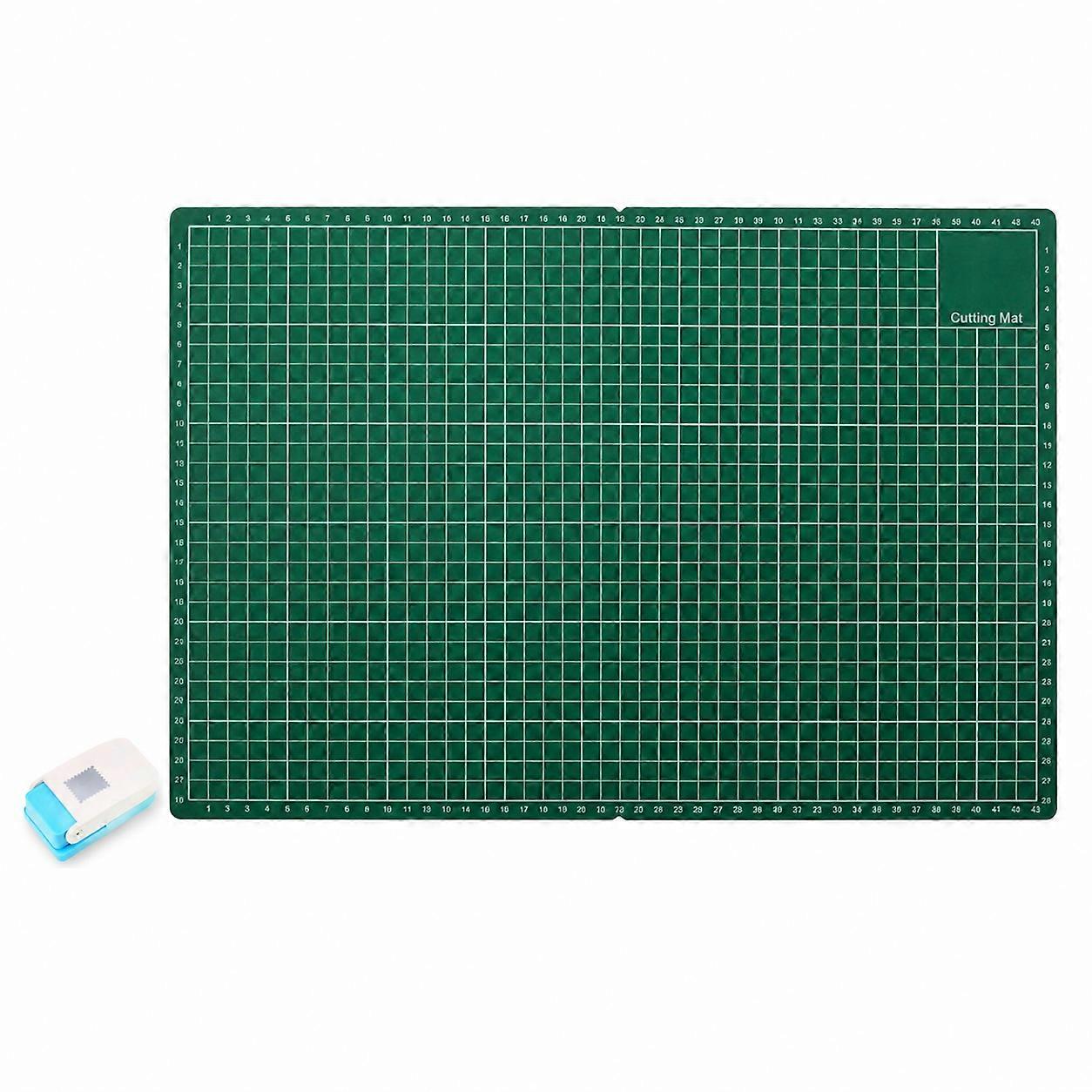 Postage Stamp Punch Embossing Foldable Cutting Gridded Mat Thick Board Portable