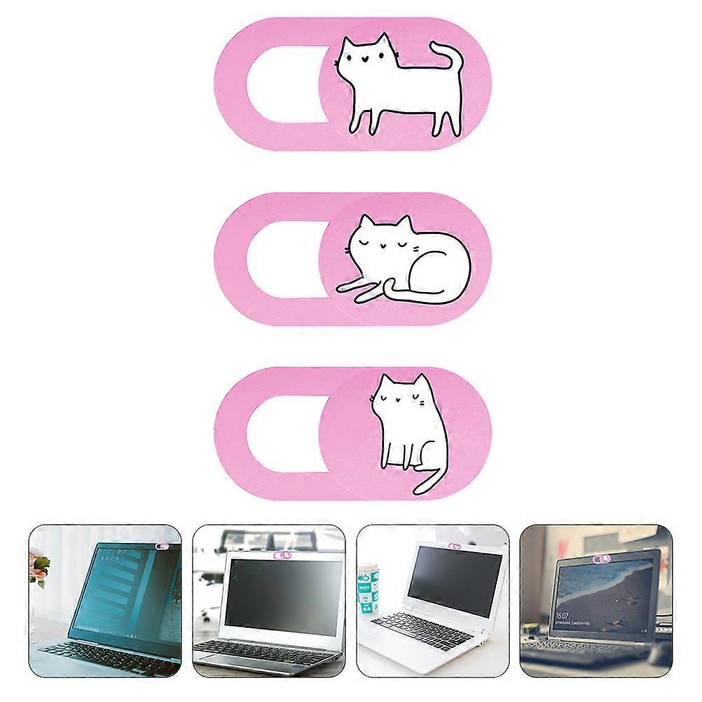 Cat Webcam Slide Cover for Security Camera Protection 3Pcs