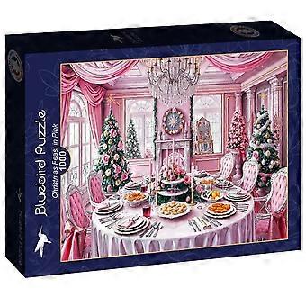 Christmas Feast In Pink Puzzel 1000 Stukjes
