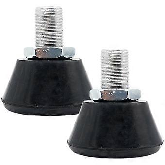 Rubber Toe Stops for Roller Skates Adjustable Brake Tools 1Pair Black