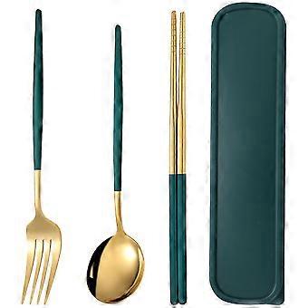 Travel Utensils Tableware Spoon Chopstick Fork for Picnic Use