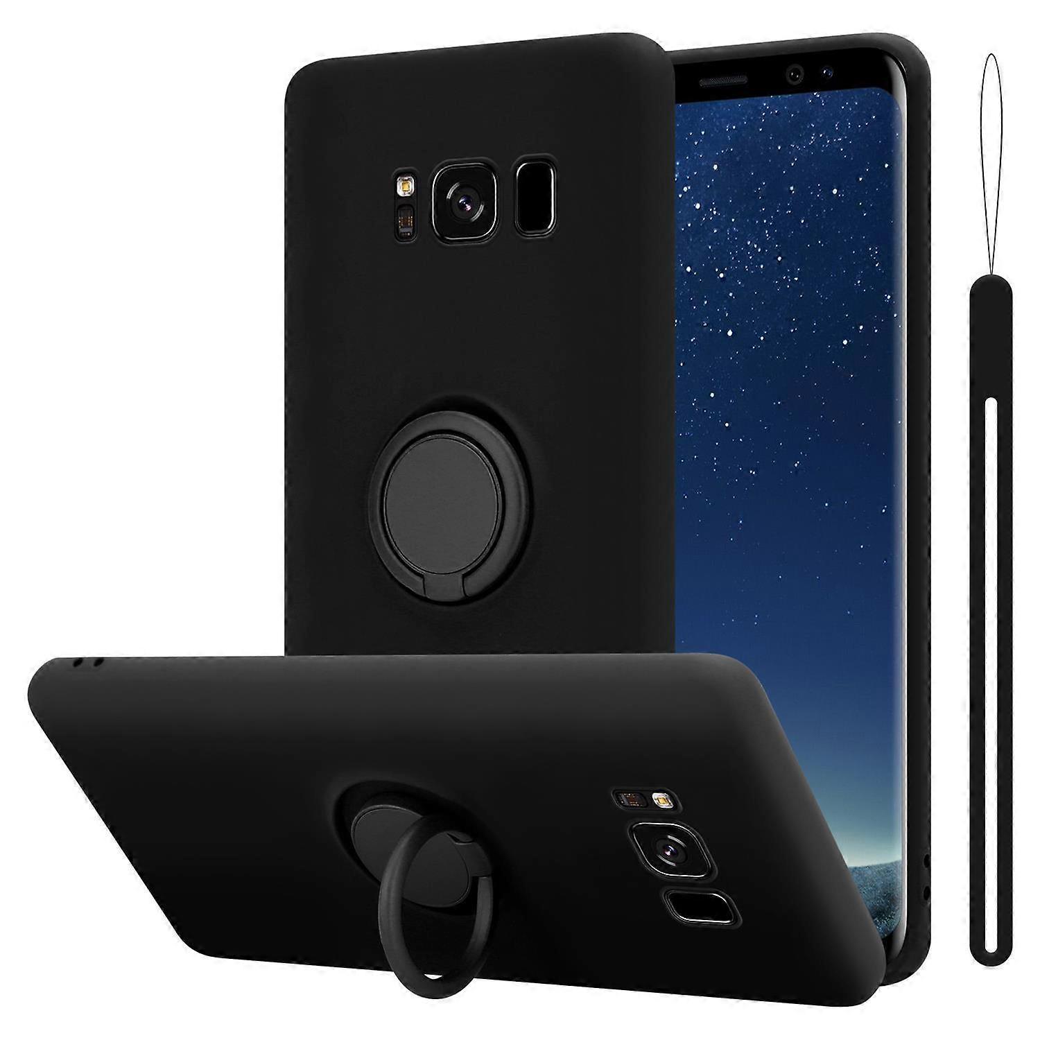 Protective case compatible with Samsung Galaxy S8 PLUS - Liquid design with ring