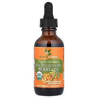 SeaBuckWonders, biologische Himalaya duindoornbessenolie, 1000 mg, 52 ml
