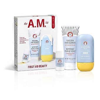 First Aid Beauty Suncare Kit, 3-step Sensitive Skin Spf 45, No White Cast Travel Size - 3ct