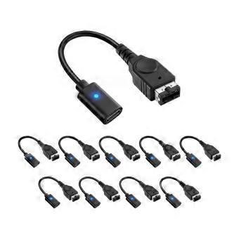 10pcs Type C Female Conversion Cable Charging for GBA SP Game Console Power Cable Game Console Charging Cable