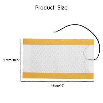 2pcs 12V Carbon Fiber Car Heater Heating Pads Winter Warmer Heated Cushion Cover Elements
