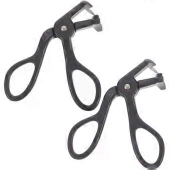 2pcs Cute Eyelash Curler for Short Lashes, Black ABS Makeup Tool