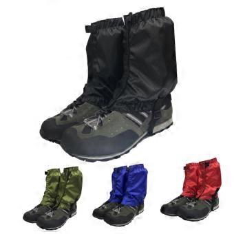 Waterproof Hiking Gaiters for Men and Women, Breathable Lightweight Ankle Gaiters with Adjustable Secure Fit, Red
